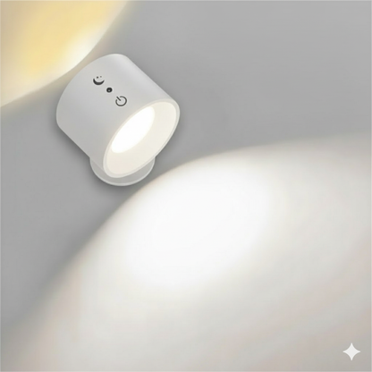 Shineii AuraLite™ 360 – Wireless Rechargeable Wall Lamp